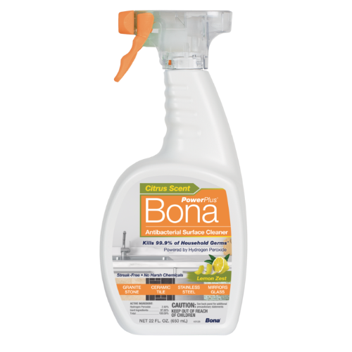 The New Scent of Clean - Bona Hard-Surface Floor Cleaner with Lemon Mint 